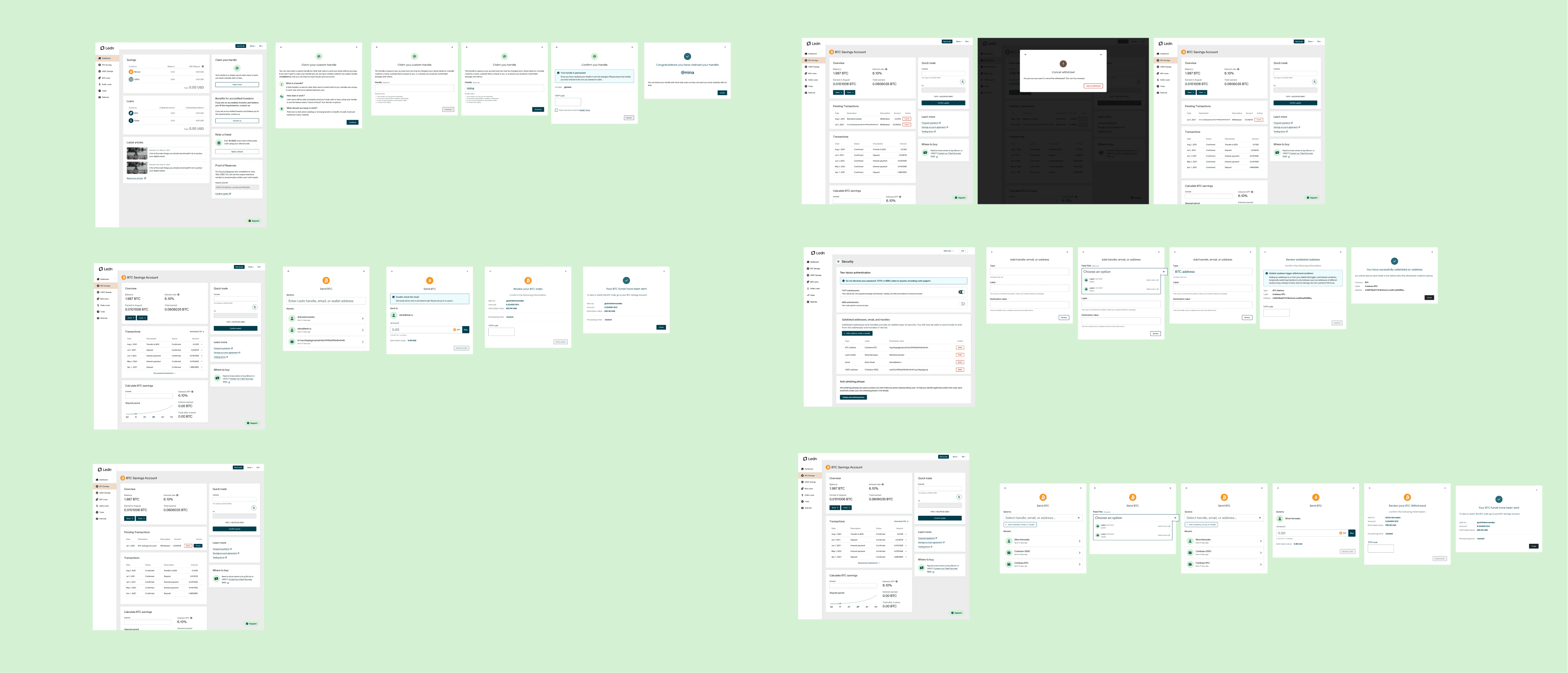 Ledn Transfer prototype version 1 with six flows